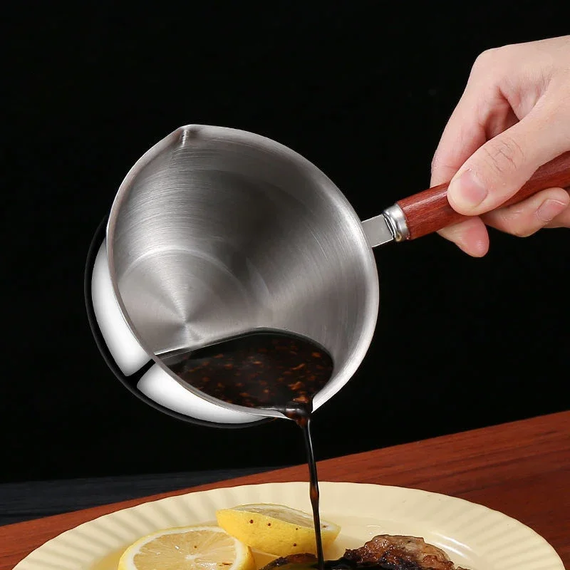 Multifunctional Stainless Steel Mini Breakfast Cooking Pan With Graduated Spoon Butter Chocolate Instant Pot Nonstick Cookware