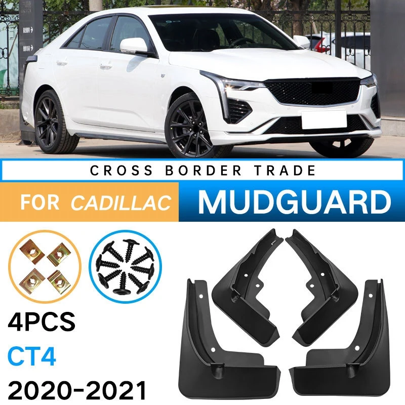 Car Mudflaps for Cadillac CT4 2020 2021 2022 Mudguard Fender Mud Flap