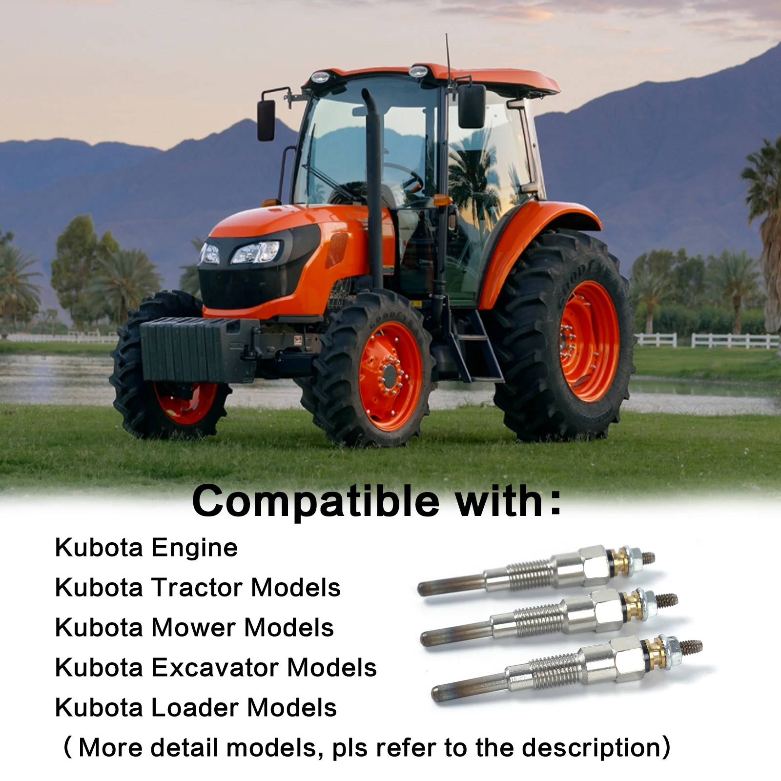 Дизельная свеча разъем для Kubota 05 D1005 D1105 D902 D905 D722 D782 B1700D B1700E V1505 V1305 RTV900 16851-65512 1685165512 |