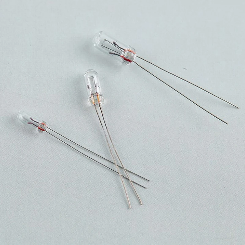 25개 12V 미니 표시등 전구 3mm 4mm 5mm 투명 텅스텐 램프 밀 쌀 전구 스위치 버튼용