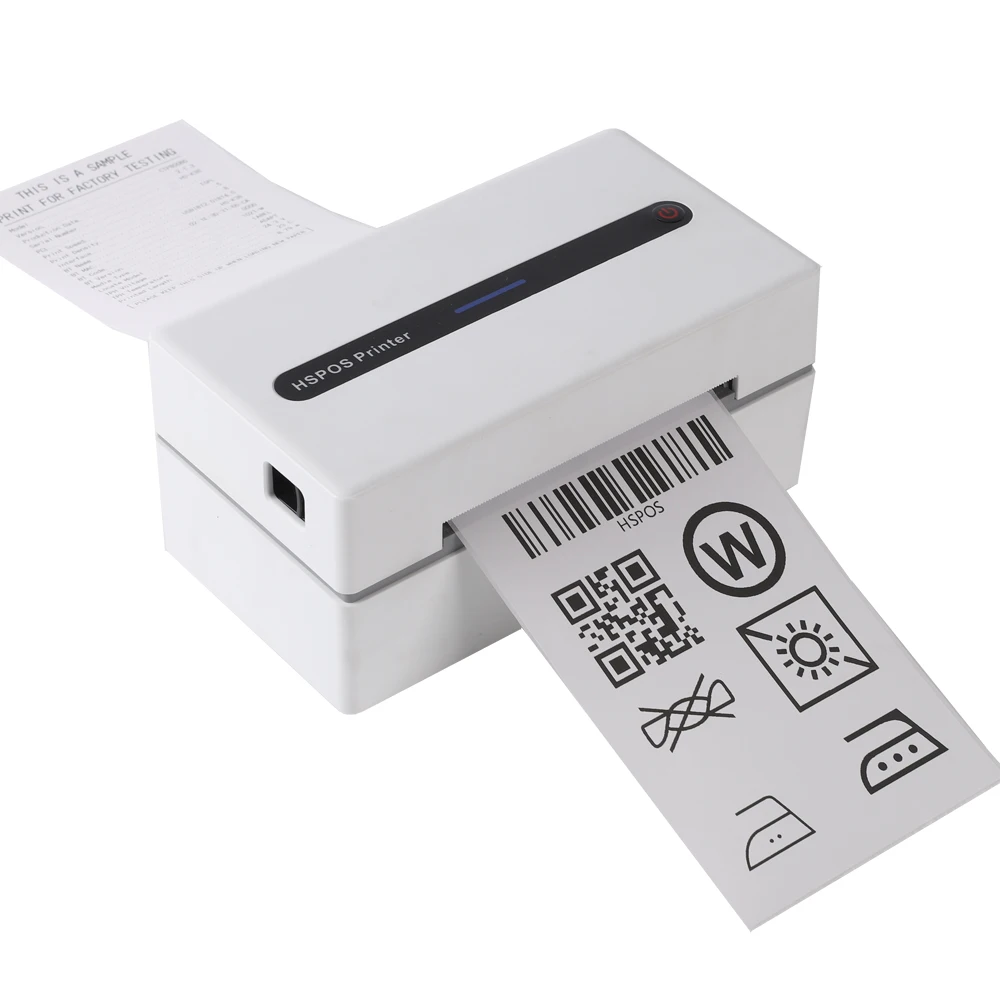 HSPOS 4x6 감열 배송 라벨 프린터 110mm 블루투스 무선 라벨 메이커 (UPS, FedEx, Shopify, Amazon과 호환, 전자상거래용)