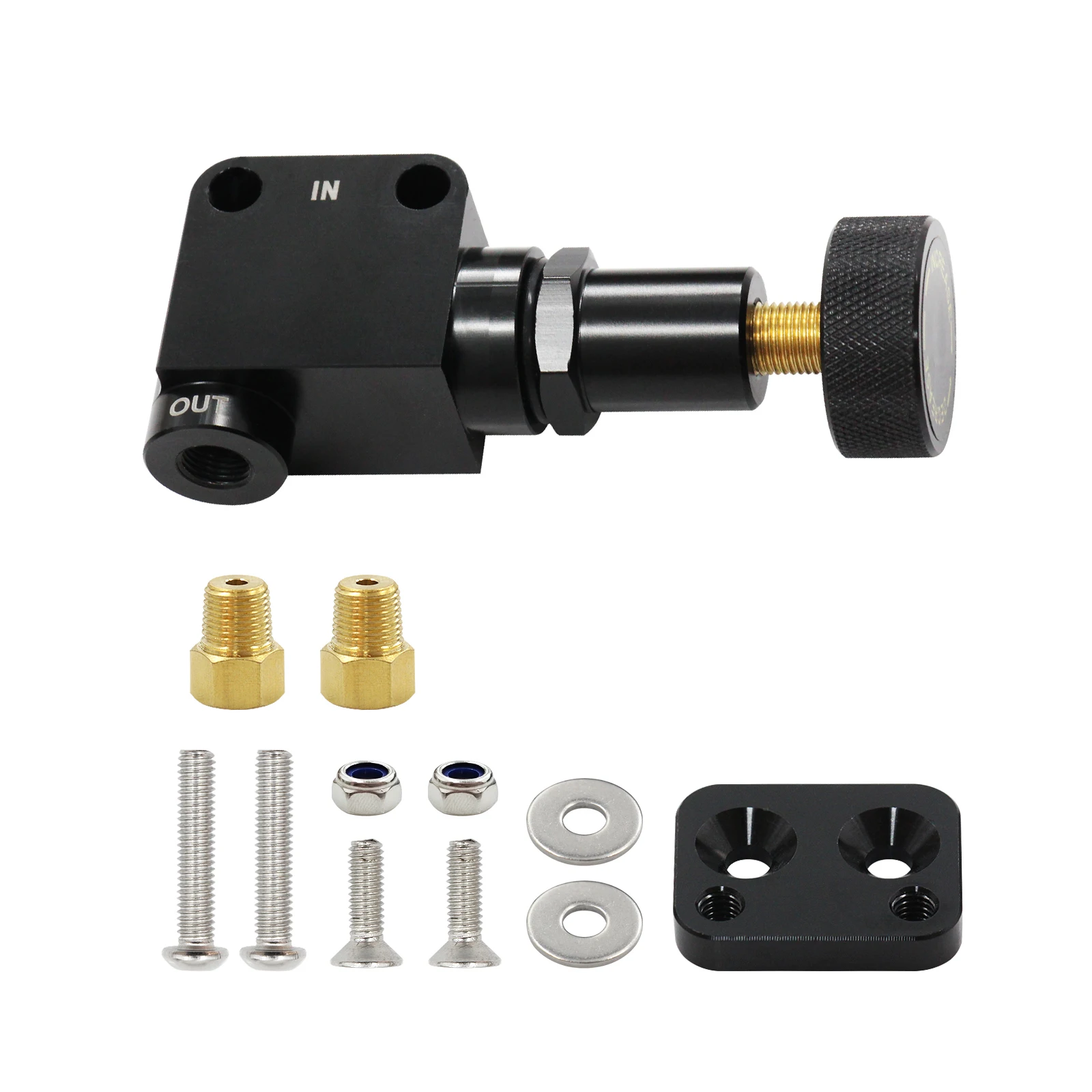 Load Sensing Valve Brake Compensator Brake Proportion Valve Adjustable 100-1000 PSI Racing Lever Type For Car