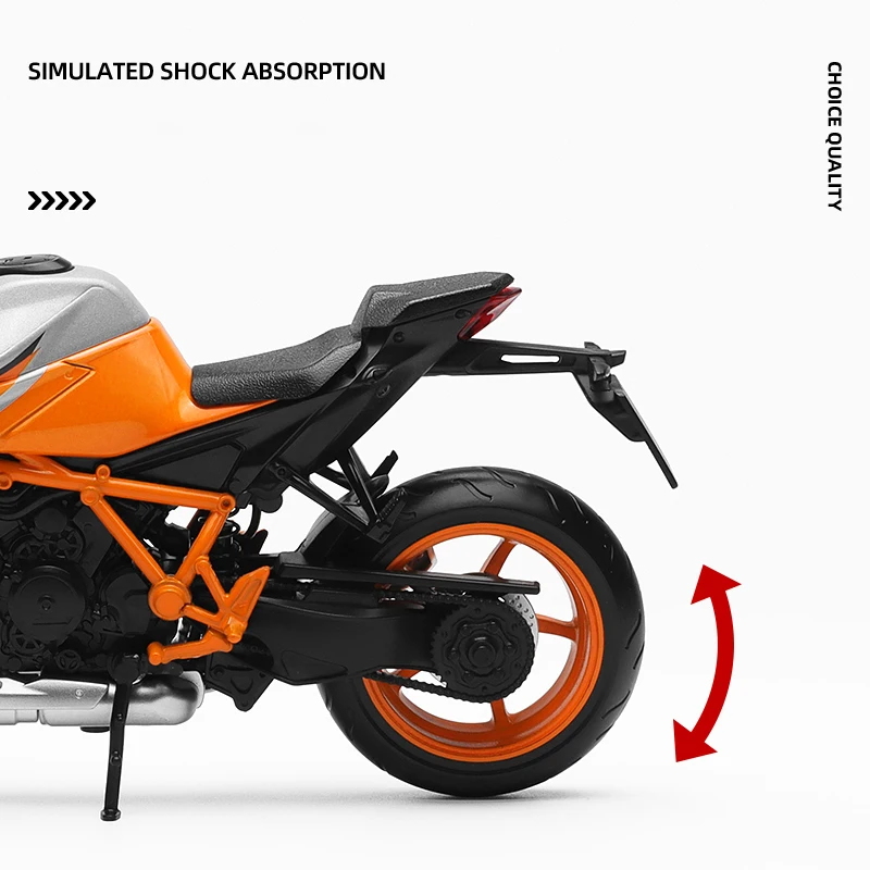 1/12 KTM 1290 Super Duke R Die Cast Motorcycle Model Toy Vehicle Collection Autobike Shork-Absorber Off Road Autocycle Toys Car 4