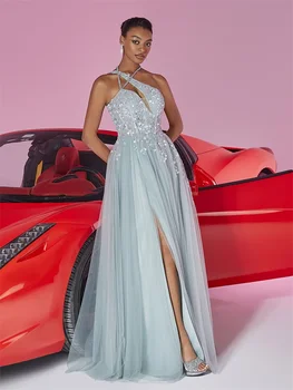 فساتين سهرة شيفون أنيقة للنساء فاخرة حورية البحر رسمية لوصيفة العروس وحفلات الزفاف ماكسي للحفلات الراقصة فستان كوكتيل 2