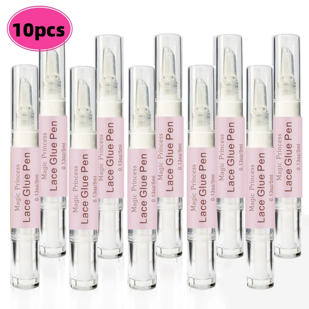 10pcs 5ML Waterproof Lace Wig Glue Pen Hair Glue For Lace Wig Invisible Front For Toupee & Frontal Hair