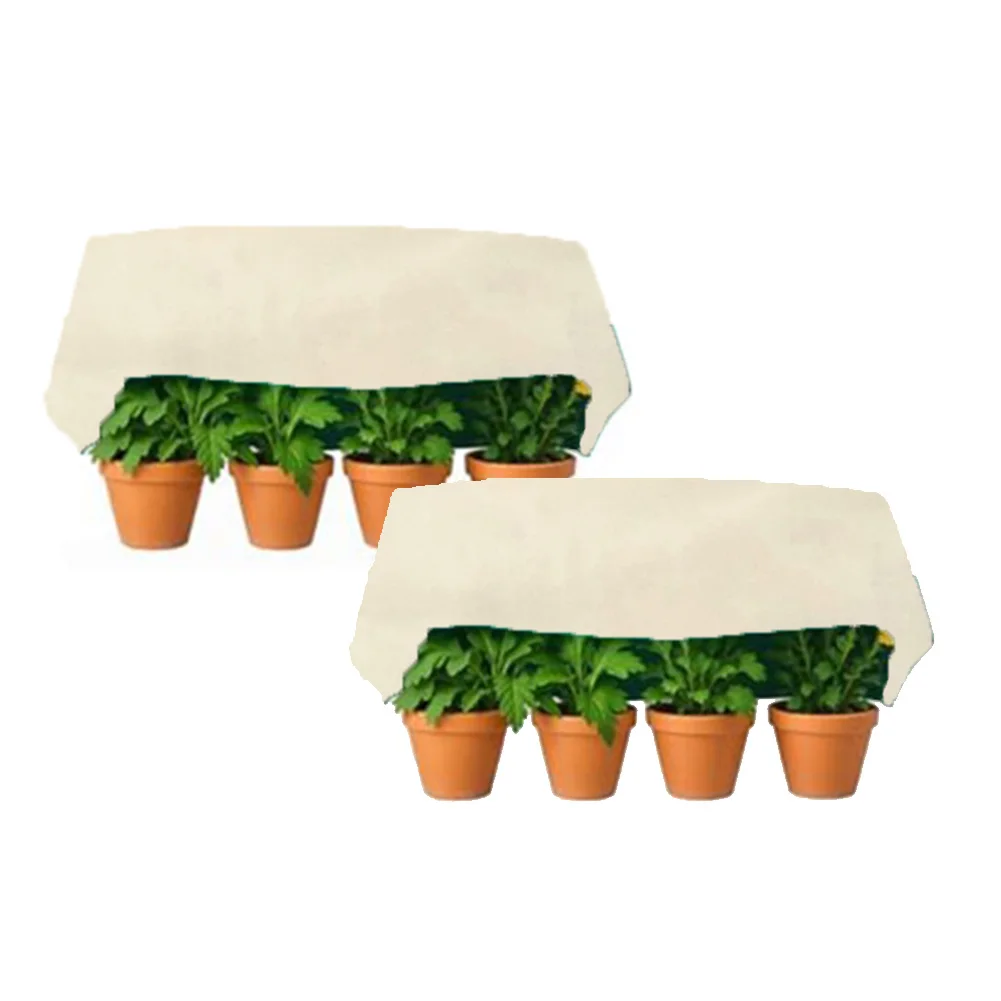 겨울 식물 서리 보호 커버 방한 통기성 부직포 단열 천 정원 식물 관리 액세서리