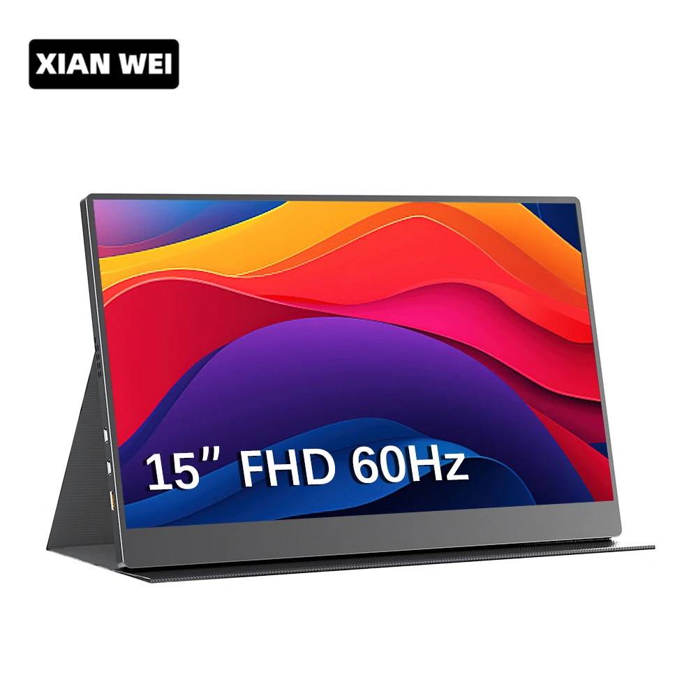 Xian-ポータブルモニター、15インチ、1920x1080、hdr、オフィス