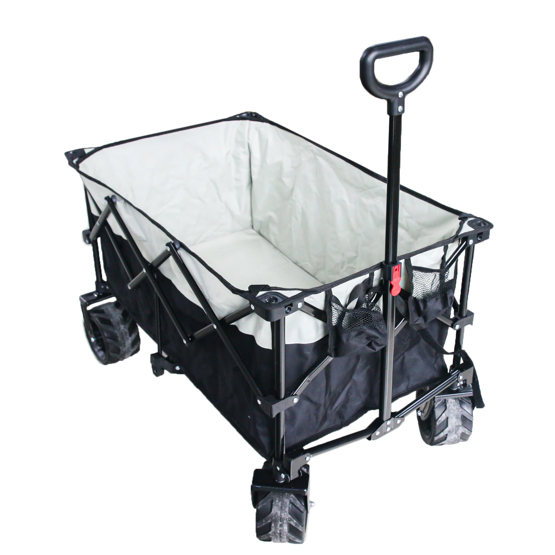 

OEM Hikenture Collapsible Wagon with Big Wheels Portable Foldable Garden for Outdoor Camping