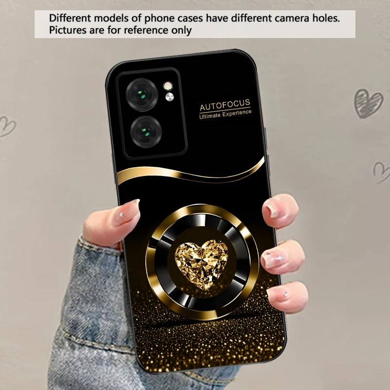 Purple Circle Diamond Design TPU Soft Phone Case