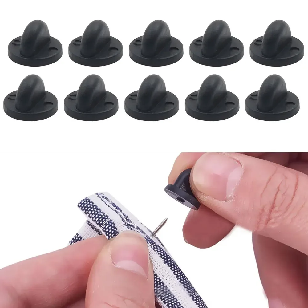 Badge Parts Badge Pin Button Making Supplies Jewelry Findings 50pcs Rubber Brooch Bukle Button Clasp Pin Backs Clutch Care Cap Nail Tie Back Stoppers Squeeze Badge Holder Jewelry Accessories