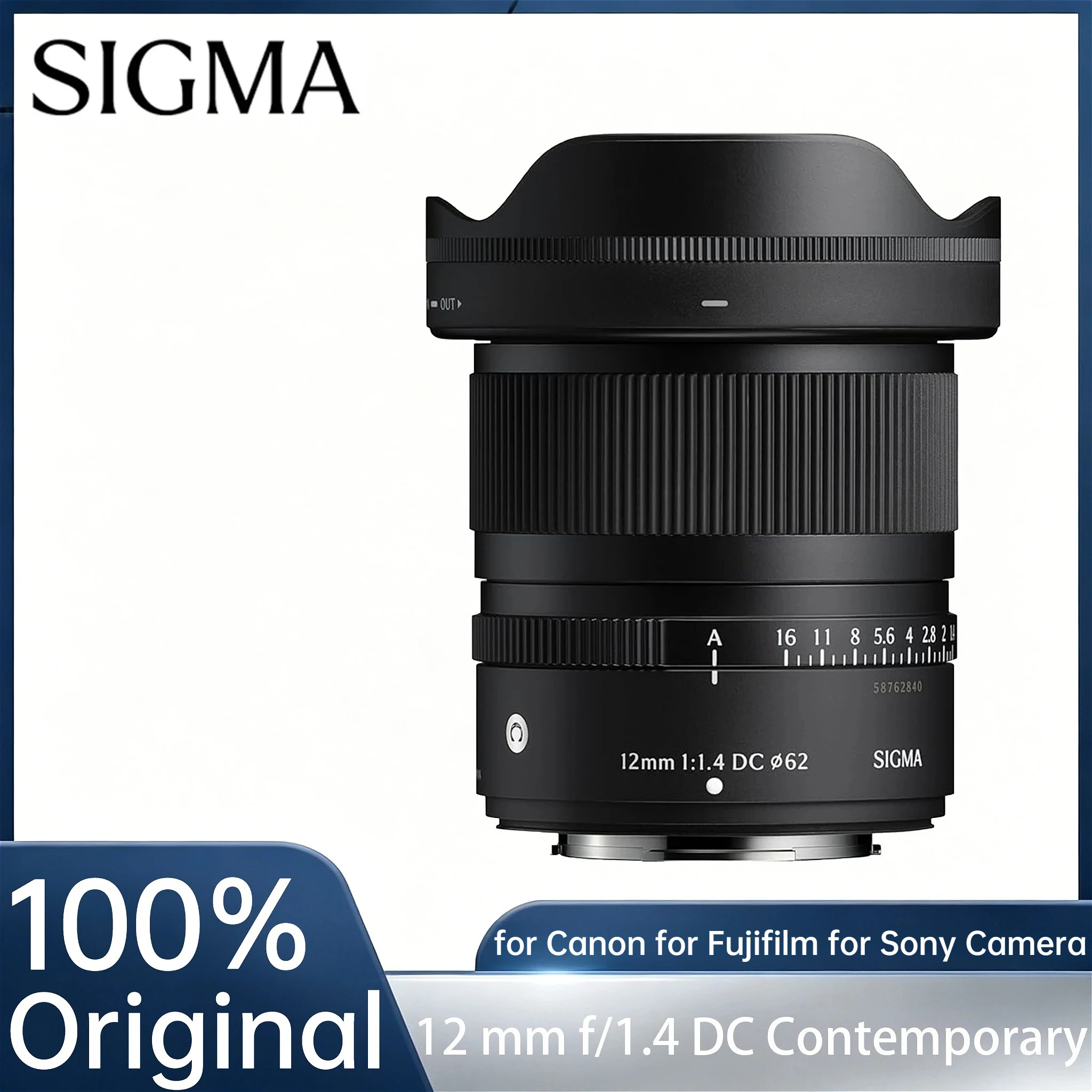 오리지널 시그마 12mm f/1.4 DC 컨템포러리 APS-C 포맷 초광각 프라임 ..