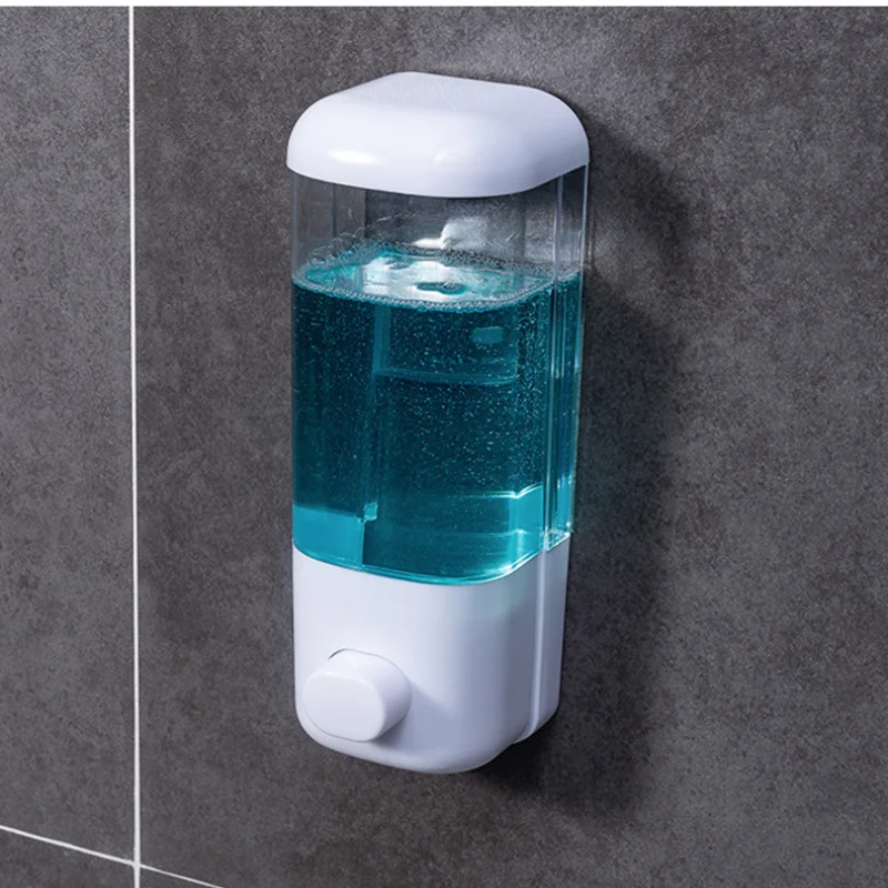 Bathroom Nonpunching Manual Press Soap Dispenser Wall Hanging