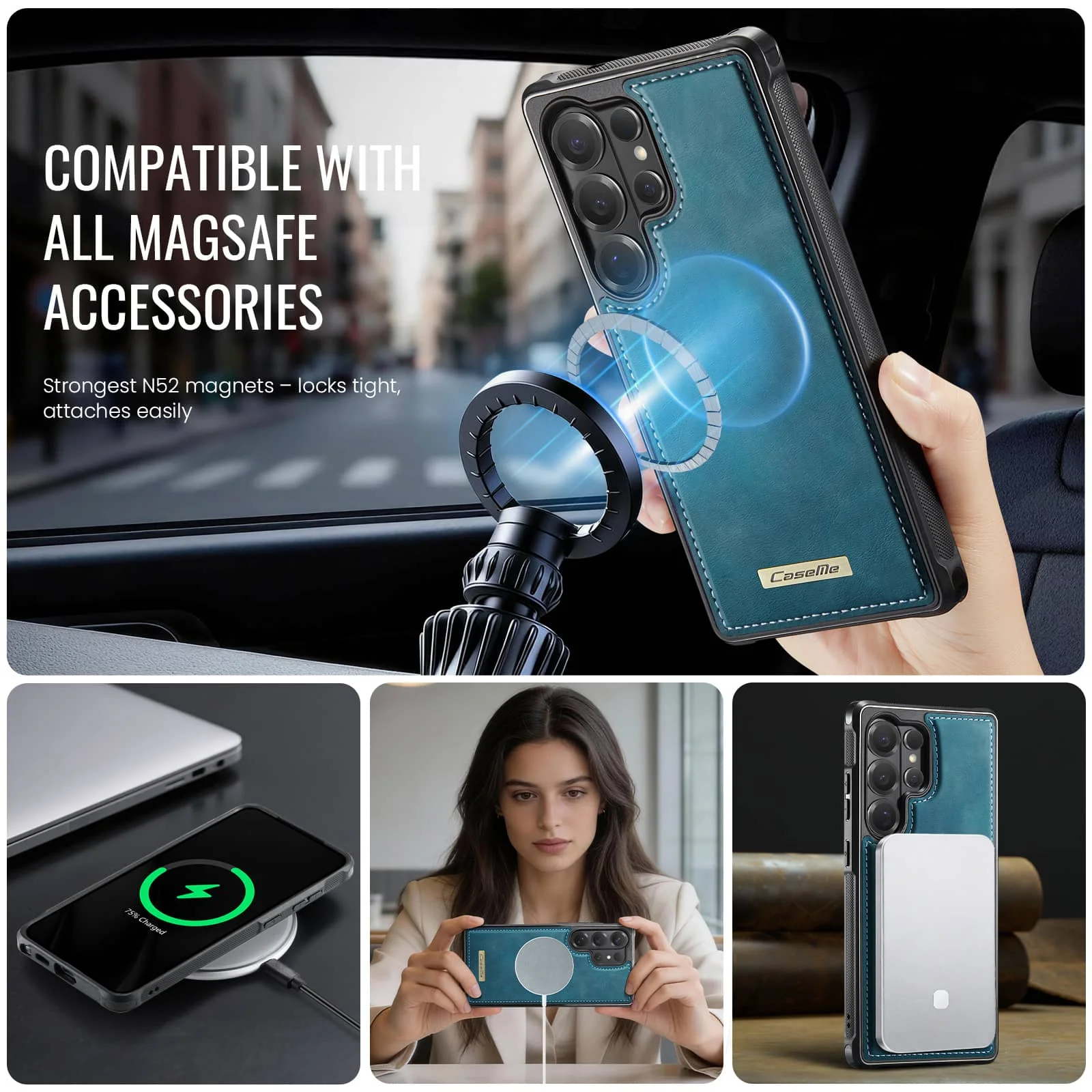 Magnetic Slim Protective Phone Case - Strong Magnetic Grip and Sleek Design