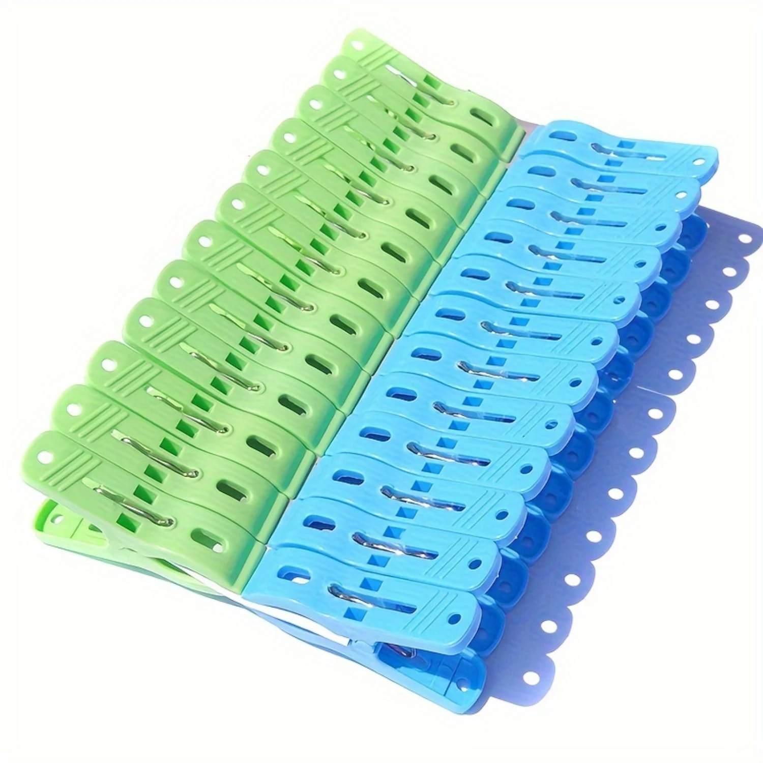 24Pcs Small Laundry Clothespins Strong Clamping Force Multifunctional Pegs for Drying Quilts Clothes Towel racks for bathroom