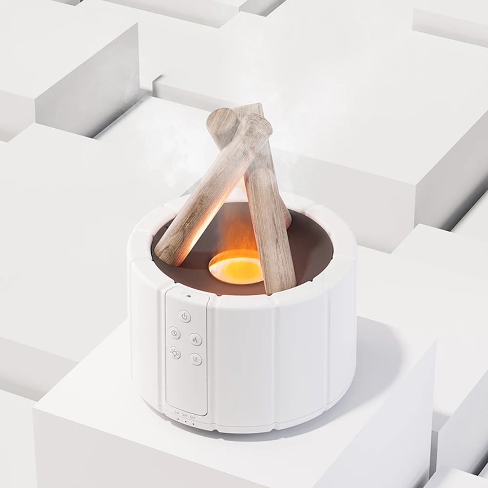 250ml Bonfire Aromatherapy Essential Oil Diffuser Auto Shut-Off Cool Mist Humidifier with Remote Control for Home Bedroom Office