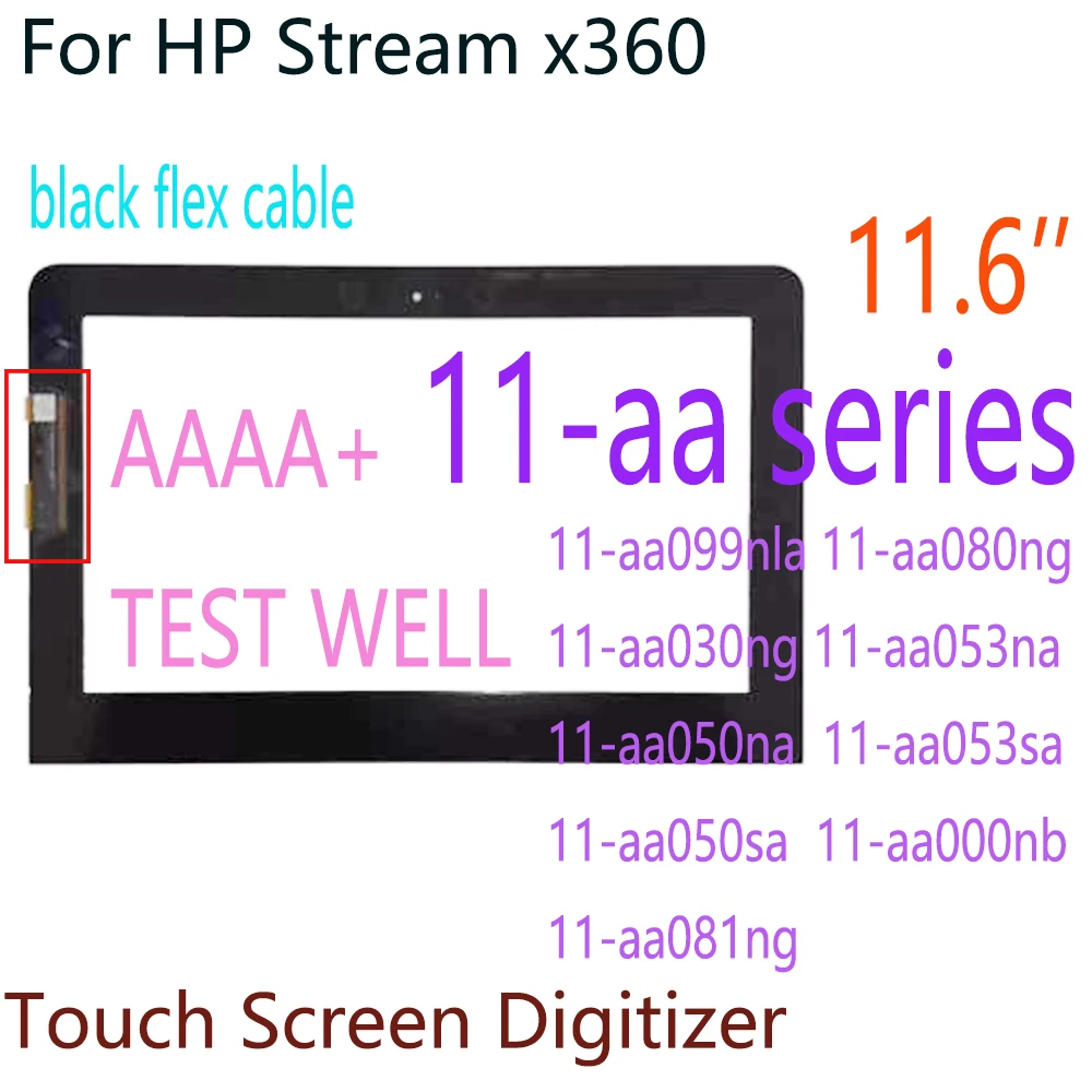 Nuovo Vetro Touch Screen Da 11.6 ''Per Hp Stream X360 11-Aa Series 11-Aa099Nla 11-Aa080Ng 11-Aa030Ng Muslimate 11-Aa050Na Muslimate