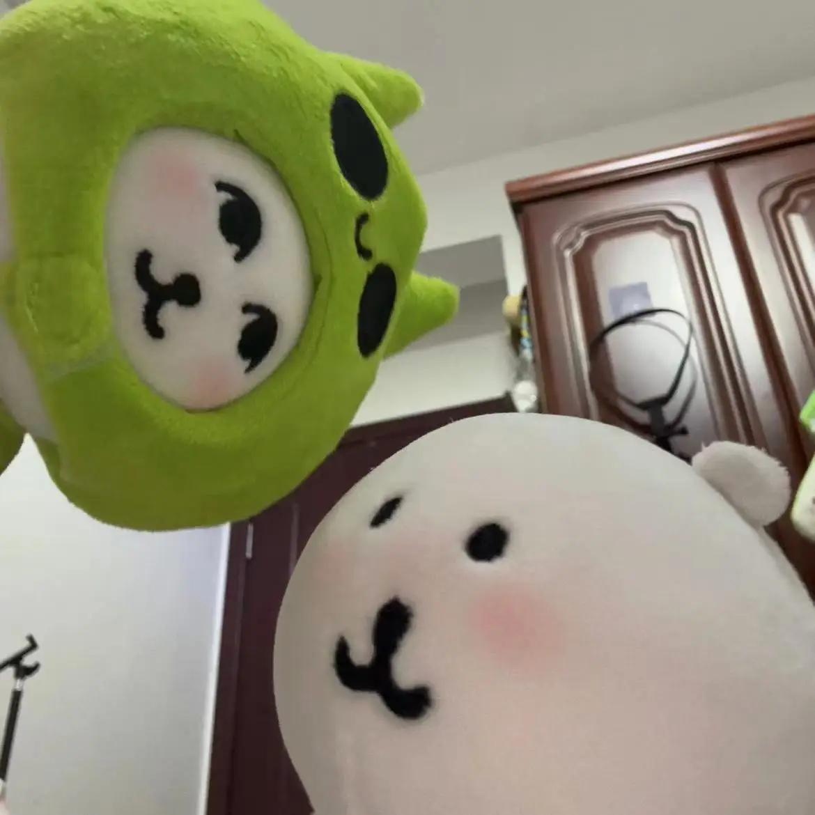 Entzückende 10 cm Baumwolle Puppe 13 cm Selbstentwickelnden Bär "Alien Katze" Kostüm Set Nette Spielzeug Puppe Kleidung zubehör Geschenk Heißer Verkauf – Detail 3