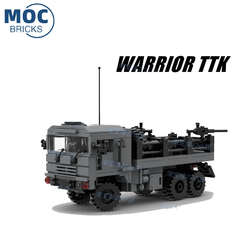 

MOC Military Series Armed Carry Tactical Truck Can Manned Assembled Granular Building Block Model Set Children's Toy Gifts