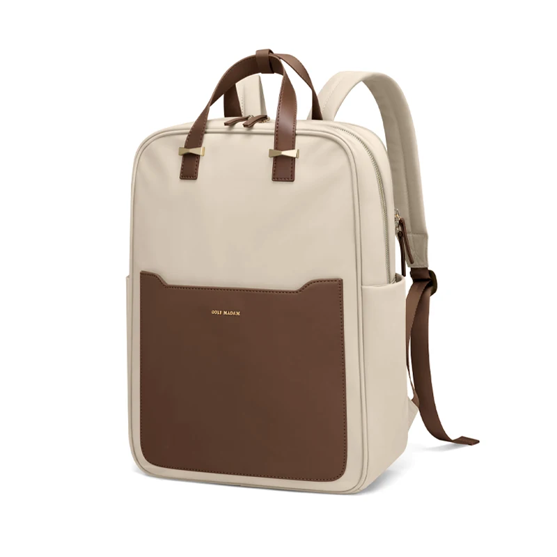 GOLF Backpacks Woman Laptop Backpack Business Travel 16 inch Notebook Buckle Back Pack Khaki Women Bag Waterproof Schoolbag 2024 2