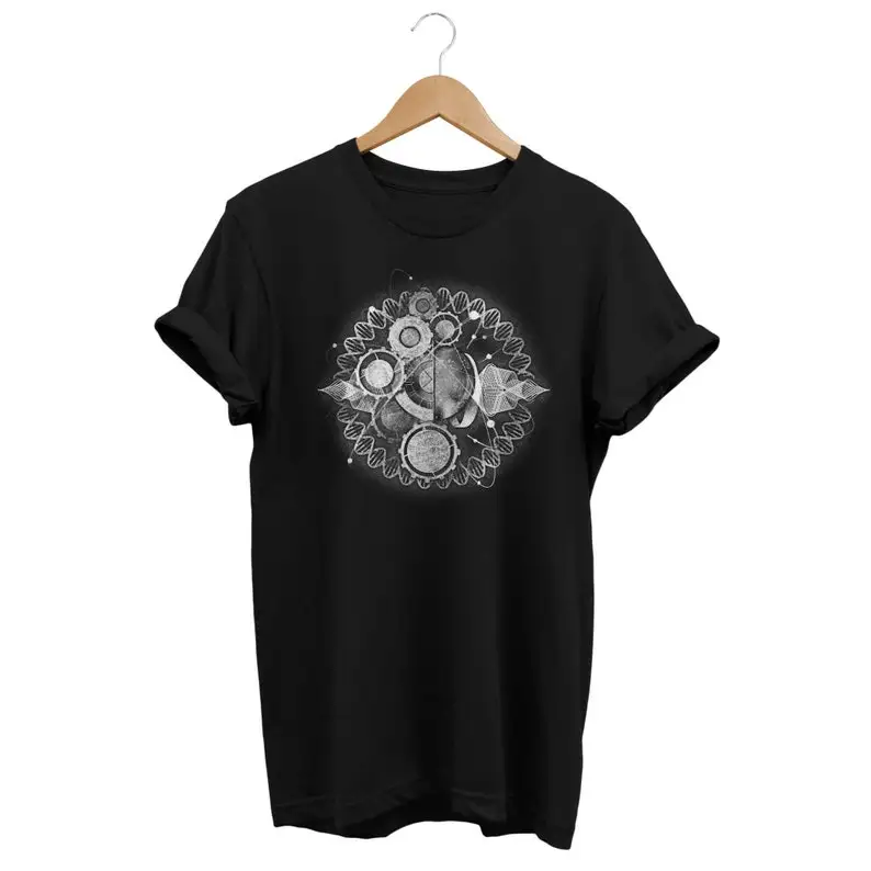 

Abstract Time Traveler: Grunge Multiverse Scientist Tee