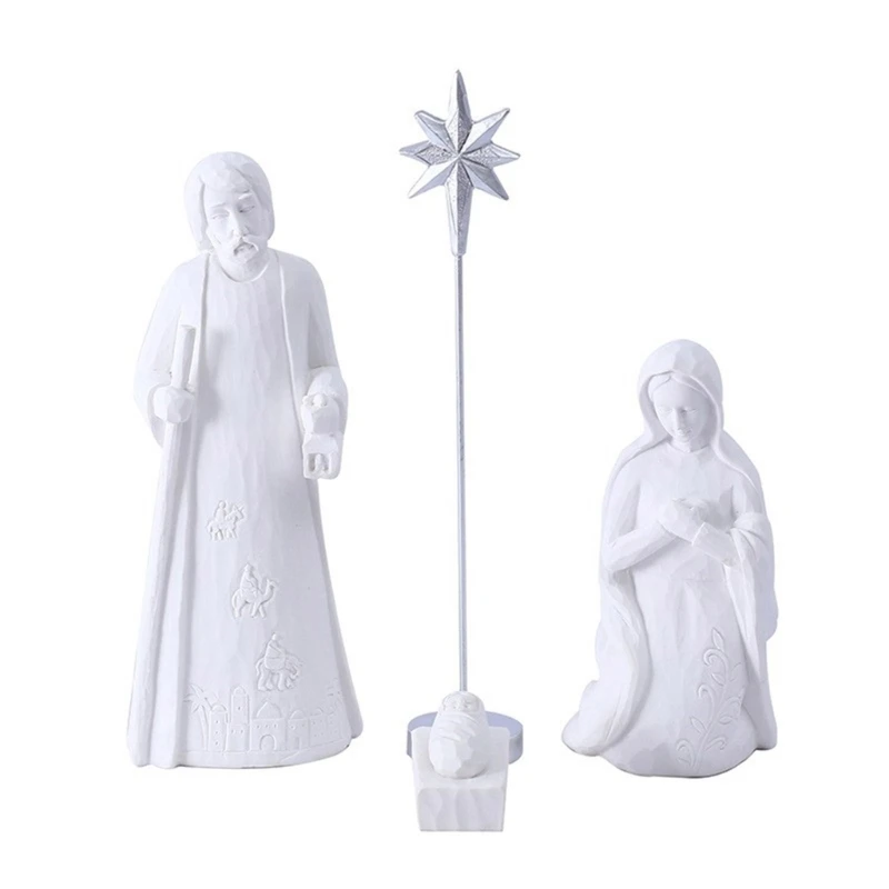 

Symbolic Nativity Scene Figurine for Easter and Christmas Decor Nativity Figures