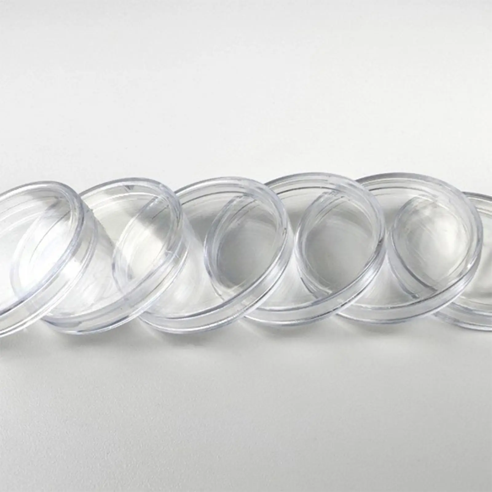 Coin Cases Coin Storage Box Transparent Portable Containers 5 Pieces Small Items Money Jewelry Savings For Men Women Kids