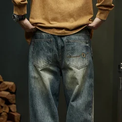 Baggy Jeans Men Wide Leg Pants Casual Oversize Jeans For Men Clothing Loose Fit Vintage Male Denim Trousers 2023 New Kpop