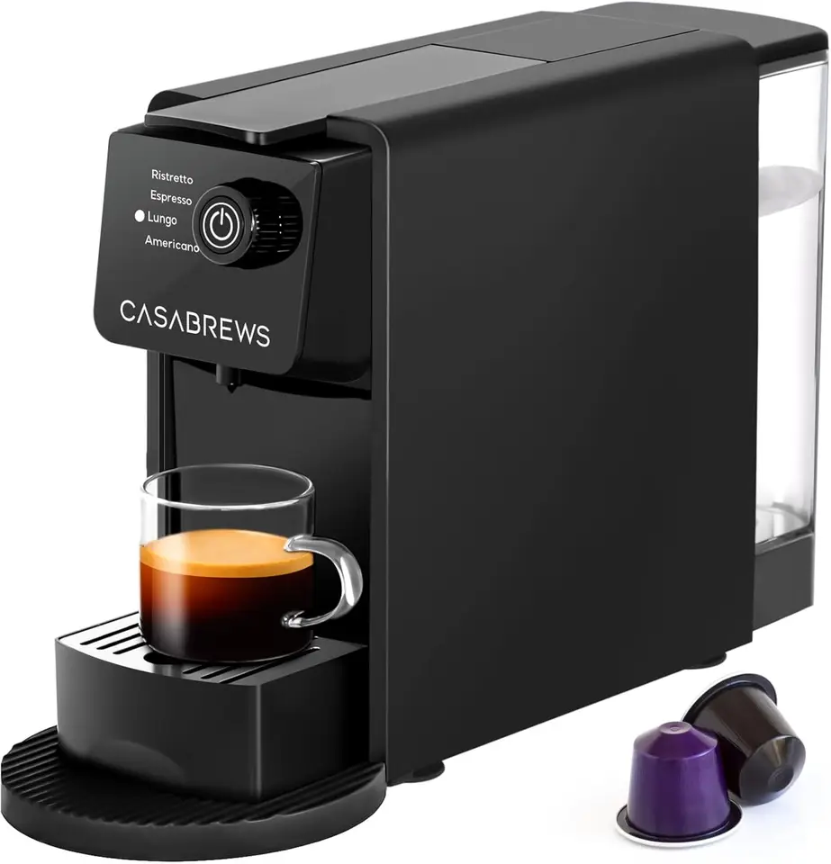 Compact 20 Bar Espresso Machine for Nespresso Pods