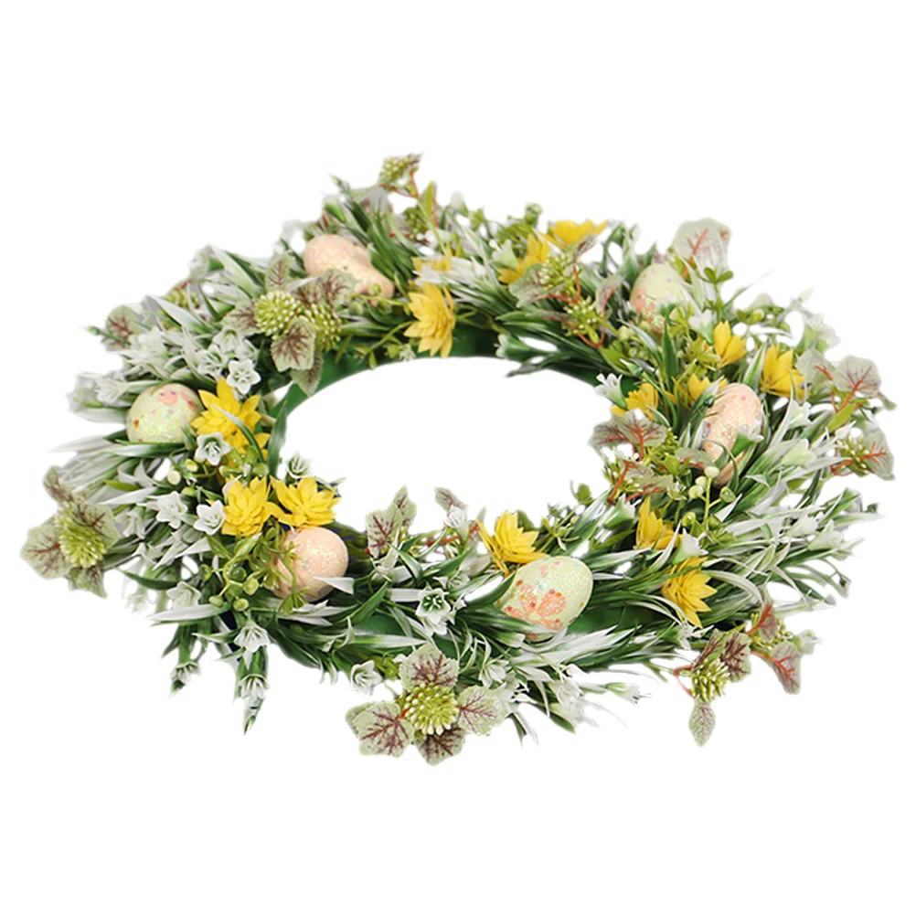 

Easter Egg Wreath Easter Garland Front Door Wreath Hanging Easter Egg Garland