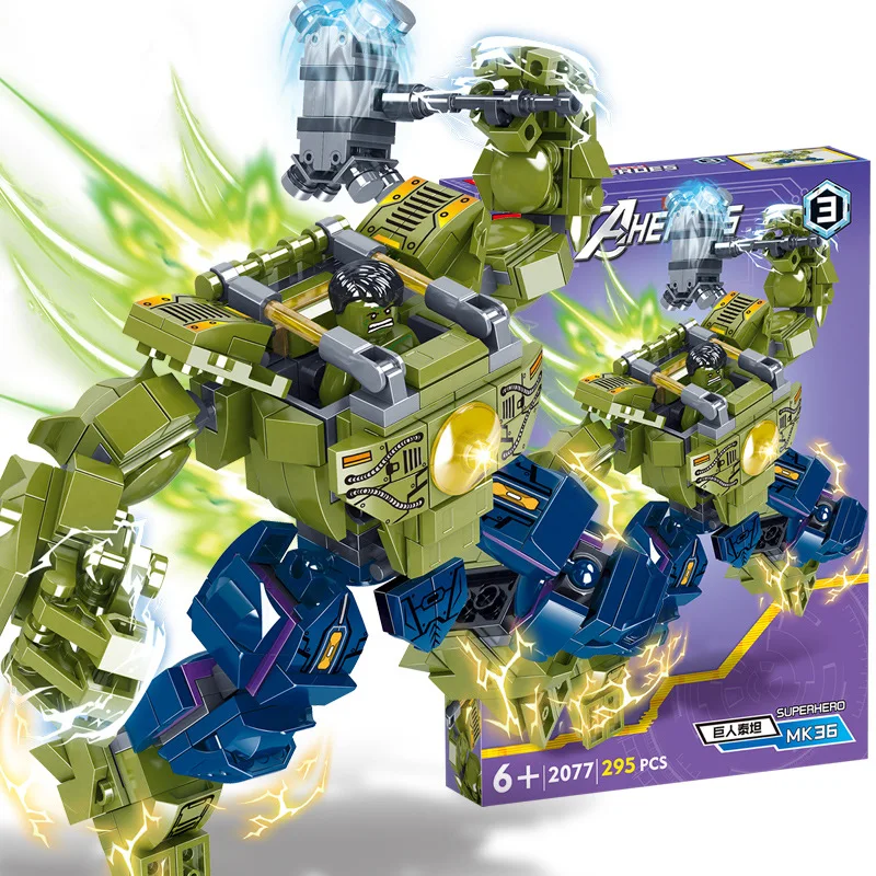 Lewan 2077 Steel Mech American Team Killer Building Set - Boy Toy Gift