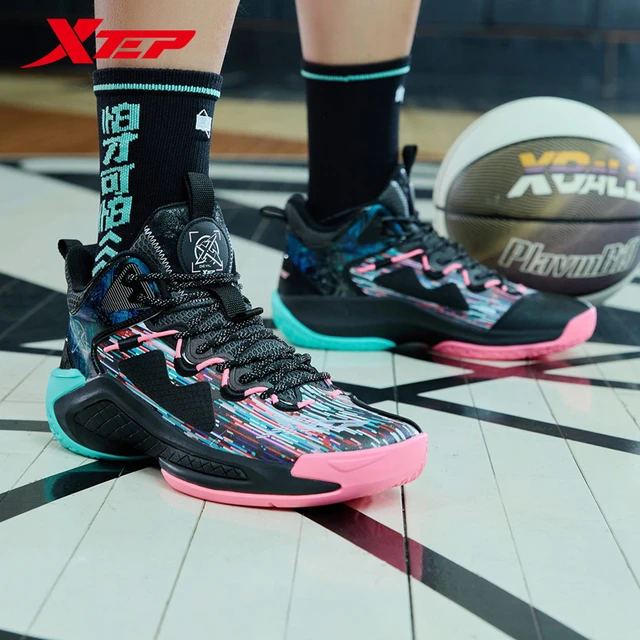 Xtep Raid-zapatillas de baloncesto hombre, calzado deportivo de alta calidad, antideslizante, resistente al desgaste, para entrenamiento al libre, 879219120555 _ - AliExpress Mobile