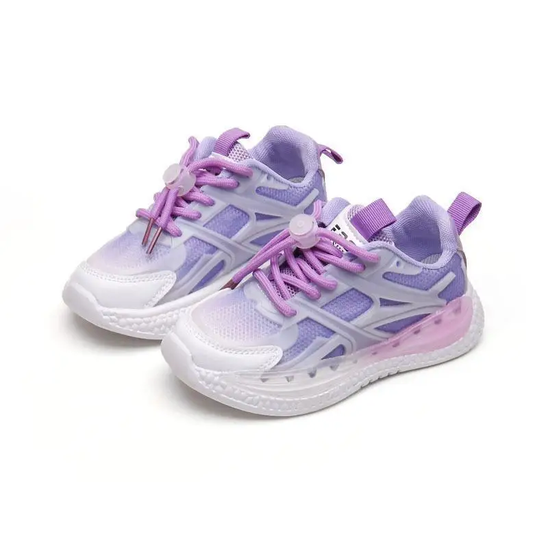 

Size 26-37 Gradient Color Children Sport Shoes Soft Running Mesh Breathable Shoes Boys Girls Shoes Fashion Sneakers