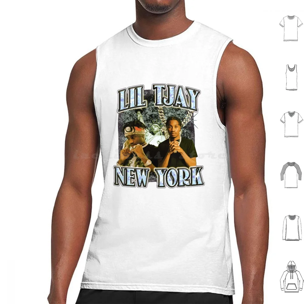 Футболка с принтом Lil Tjay, хлопковая майка с принтом, топ в стиле поп-дым, Нью-Йорк, рэп, хип-хоп, Nyc, Lil Tjay, Lil Tjay Футболка с принтом Lil Tjay, хлопковая майка с принтом, топ в стиле поп-дым, Нью-Йорк, рэп, хип-хоп, Nyc, Lil Tjay, Lil Tjay