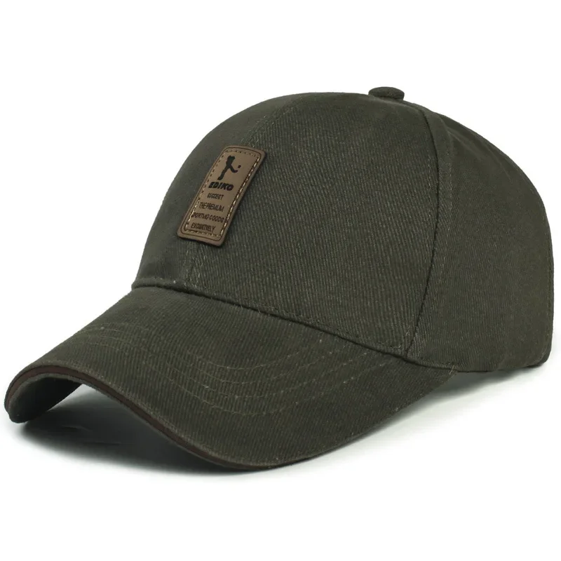 Badge Embroidery Baseball Cap Cotton Adjustable Dad Hat