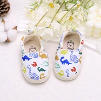 Casual Cute Cartoon Dinosaur Print Slip On Loafer Shoes For Baby Boys, Lightweight Non-slip Walking Shoes For Daily Party Wear, 1