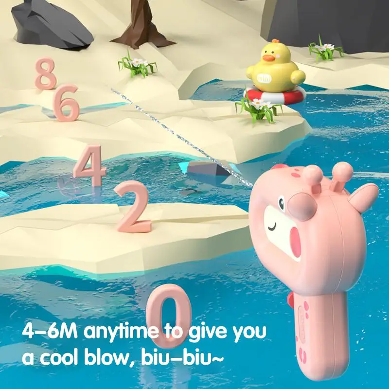 Water Gun Children's Cartoon Blow-Water Small Spray Toy Summer Outdoor Swimming Party Toys for Boys Girl Baby Bath Kids Gifts 6