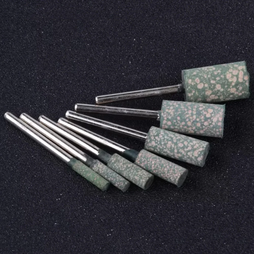 50/100 Stück Gummi-Metallbürsten Schleifwerkzeuge für Holzbearbeitung Schleifscheiben zum Schärfen von Bits Mini-Glaspoliermaschinenköpfe 3mm – Detail 20