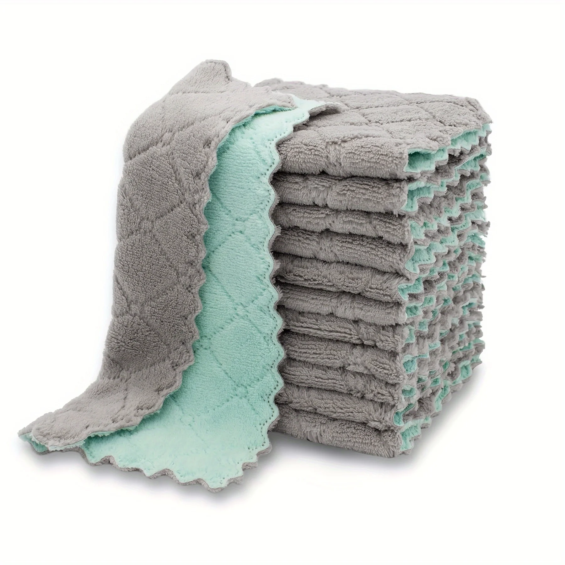 10pcs Kitchen Towels And Dishcloths Rag, 9.4in*5.5in Small Dish Washing Towels, Color Assorted Varieties 5