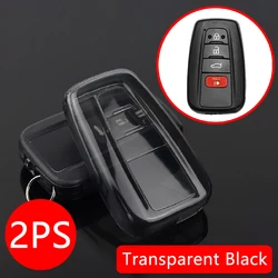 Clear Transparent TPU Smart Key Cover Case (2X Translucent black)