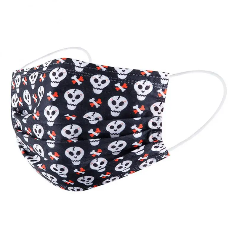 1~4SETS Disposable Print Mask For Adult Children's Face Mask 3-layer Breathable Safety Dust-proof 8 Style Outdoor Mask Health 4