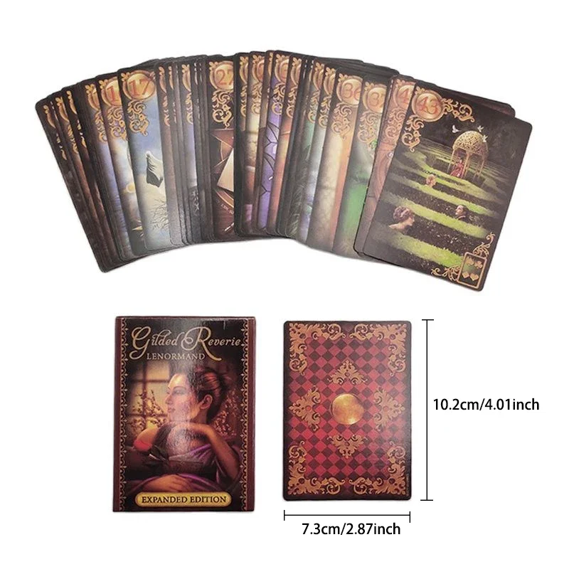 44pcs/set Reverie Lenormand Tarot Deck Cards Fate Divination Tarot Card Board Game With Online Guidebook For Adult Children Game 3