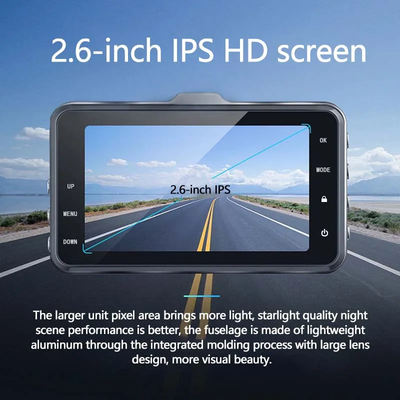 NEW 1080P HD Dash Camera Loop Recording Car Vehicle DVR Video Recorder Dashcam Night Vision 24h Parking Monitor G-sensor