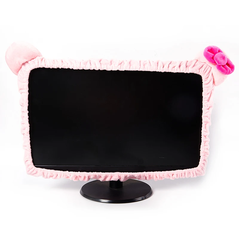 Description Picture 3 of item1pc Cute Dust-proof Computer Surrounding Notebook Monitor Decorative Cover Protective Cover Pink Rose Red Green