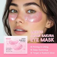 5/10/15 Pairs Laikou Sakura 24K Gold Eye Mask Anti Dark Circles Remove Eye Bags Anti-Aging Moisturizing Vitamin C Eye Patches 1