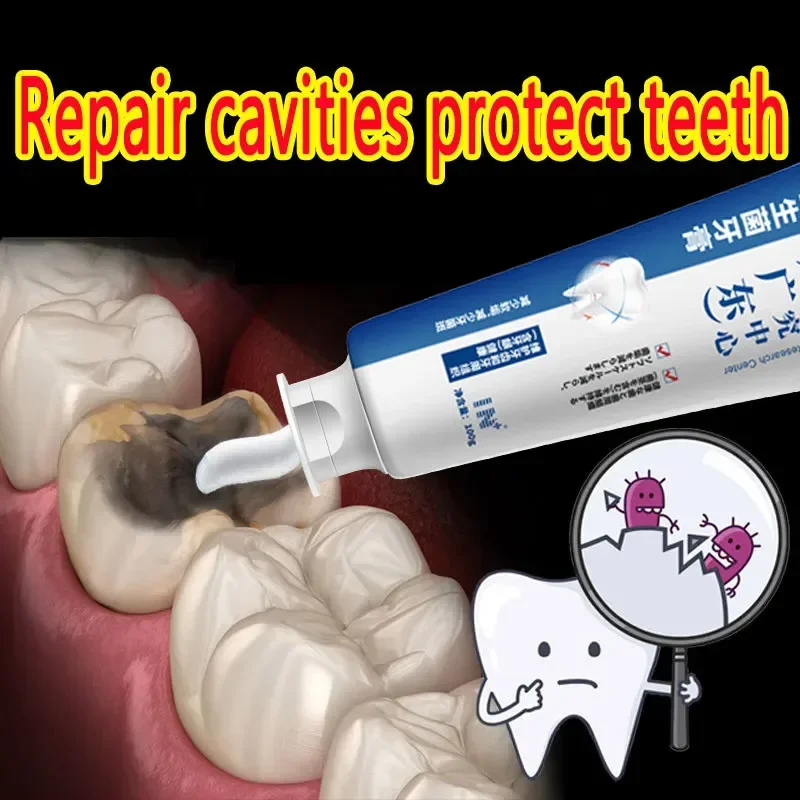 

SdatterQuick Repair of Cavities Caries Toothpaste Whitening Yellowing Dark Teeth Removal of Plaque Stains Oral Clean Decay Essen