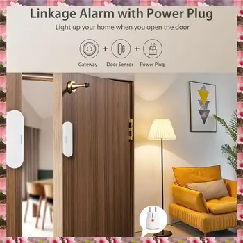 2025 Tuya Matter Thread Door Window Sensor USB Powered Smart Home Wireless Detector Work With Homekit Alexa Google Home,Tuya Mat 1