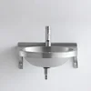 304 Stainless Steel Wash Basin  Stain-Resistant Wall-Mounted Sink  Large Opening Balcony Sink Rust-Free Bathroom Wash Basin 5
