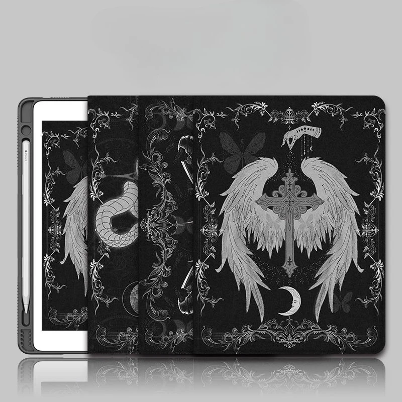 Sleek Black Tablet Protective Cover and Stand