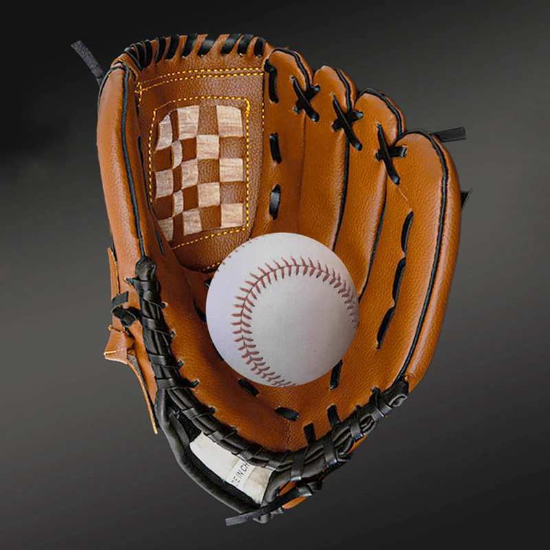 Baseball Batting Gloves For Children And Teenagers Thick PU Imitation Cowhide Adults Softball Gloves Pitchers Outdoor