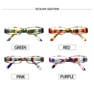 Henotin Reading Glasses Spring Hinges Fashion Women Small Fresh Print Small Frame Super Clear High Quality Reading Glasses 5